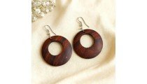 New Handcrafted Wood Earrings Balinese Artisans